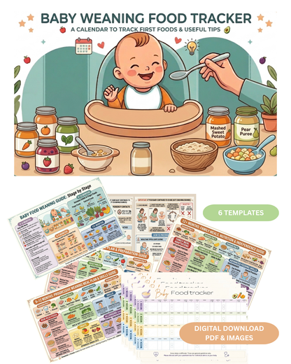 Baby Weaning Food Tracker Bundle