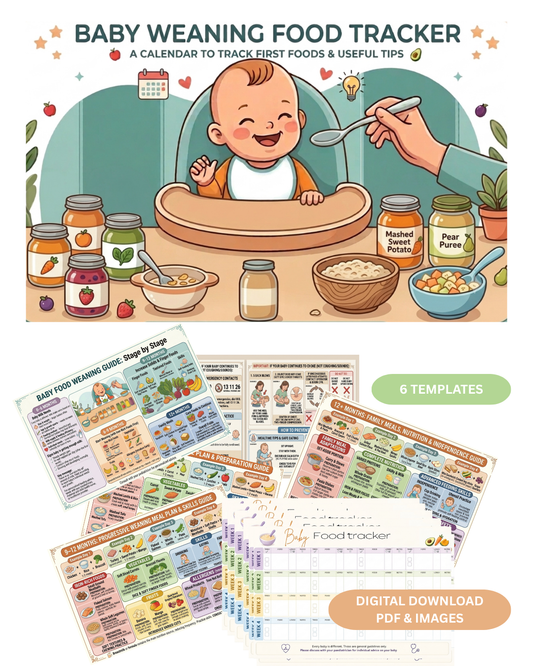Baby Weaning Food Tracker Bundle
